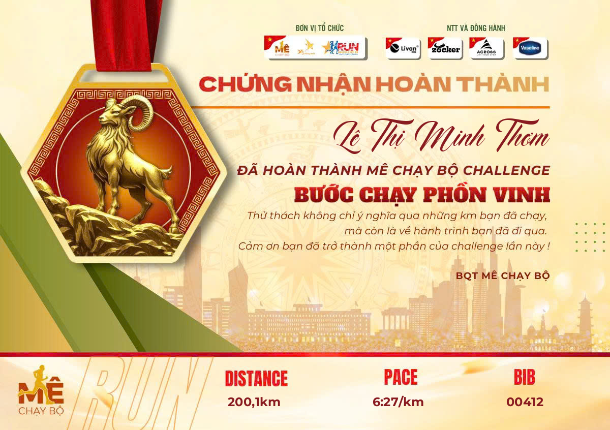 Lê Thị Minh Thơm - Certificate 00412