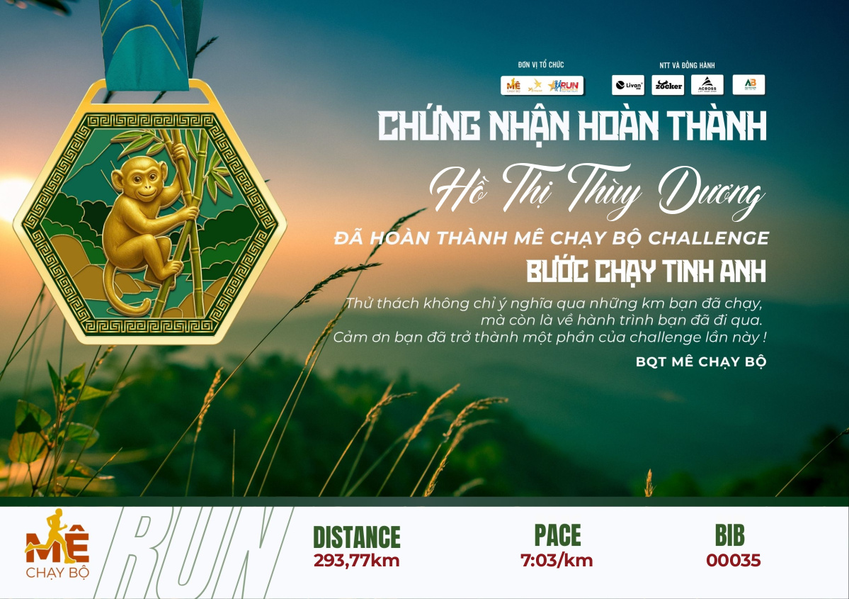 Hồ Thị Thùy Dương - Certificate 00035