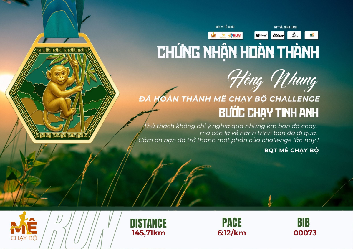 Hồng Nhung - Certificate 00073