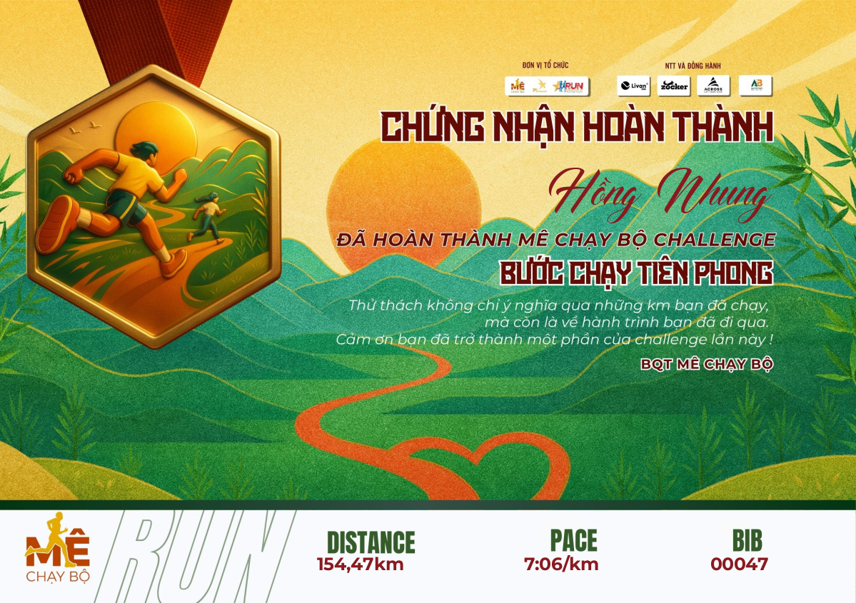 Hồng Nhung - Certificate 00047