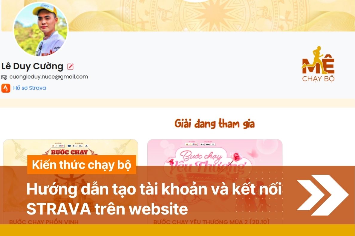 Hướng dẫn tạo tài khoản và kết nối STRAVA