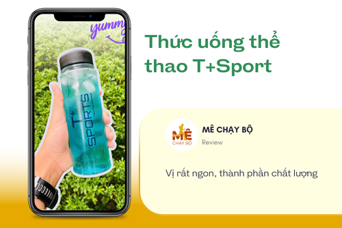 Review Thức uống thể thao T+Sport
